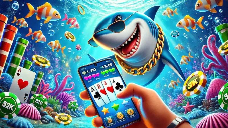 Target ikan dan kontrol meriam dalam permainan arcade bawah laut