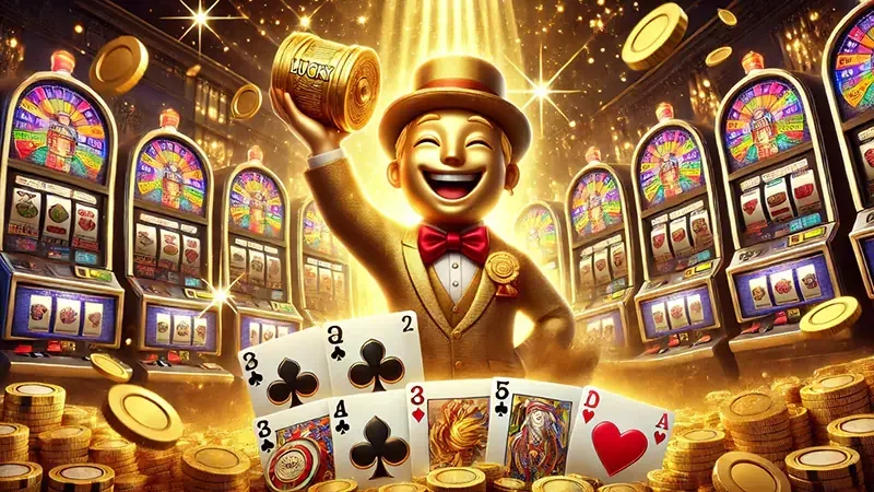 Ilustrasi suasana permainan meja dan hiburan live NEON4D